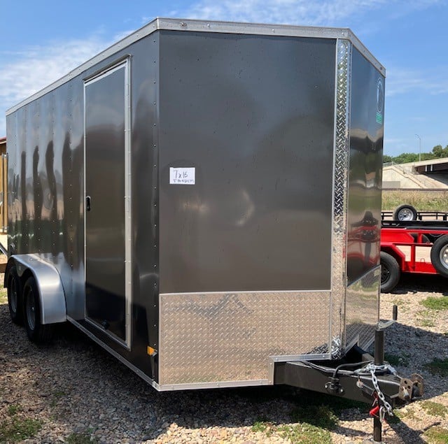 Darkhorse 7×16 Charcoal Cargo Trailer