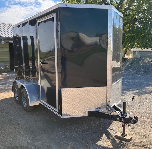 Darkhorse 6×12 Tandem Black Trailer